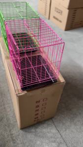 [hs] Factory Wholesale Zexin  Wire Dog Crate Cat Cage  Supplies Folding Dog Cage Dog House Cat Villa Kennel