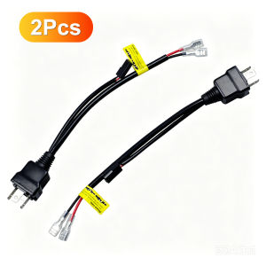 H4 9003 LED Relay Cable Adapter Bi LED Headlights Controller Wiring Lighting System H4 Socket Cable Wiring Bi Projector Lens