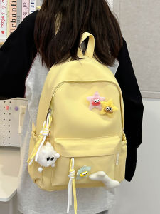 กระเป๋าเป้สะพายหลังนักเรียนมัธยมปลาย นักศึกษาวิทยาลัย นักศึกษาปริญญาตรี น้ำหนักเบา สไตล์เกาหลี กระเป๋าสะพายไหล่แบบสองข้าง