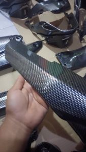 TAMENG PELINDUNG KNALPOT HONDA CB 150R KARBON