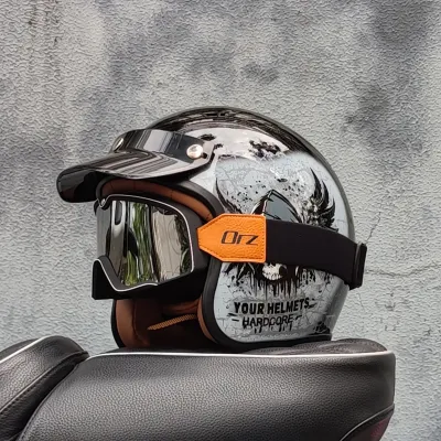ORZ | Retro Motorcycle Helmet 3/4 Safety