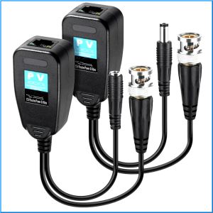 JIENUO | 1CH BNC Passive Balun RJ45 CCTV Video Transceiver Coax Supply Power Connectors for HDCVI HDTVI AHD Analog High Definition Camera