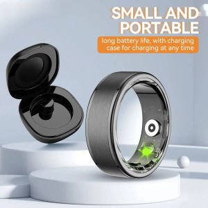 Smart Ring for Men & Women with Wireless Charging Case – 24/7 Health Monitor Heart Rate & SpO2 Tracker Calorie Counter Sleep Analysis | Minimalist Design Long Battery Life | Fitness & Activity Tracker – Perfect Birthday/Anniversary Gift