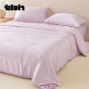 T-B-H | Silk & Tencel Jacquard Summer Blanket Machine Washable
