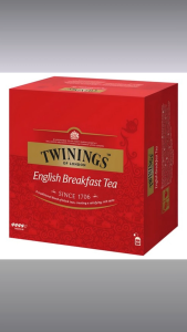 Twinings English Breakfast Tea – 100 Tea Bags | 100% Original Black Tea | Strong & Bold Flavor | Ships from Korea | Vegan Individually Wrapped | Great for Hot Milk or Iced Tea