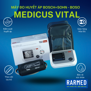 Máy đo huyết áp bắp tay tự động Boso Medicus Vital chính xác thông minh