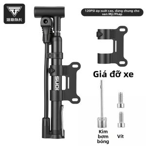 TOSUOD | Bơm Đạp Xe Mini Cao Áp Cho Van Presta và Schrader