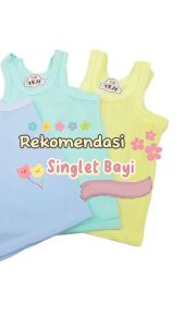 3 PCS Singlet Bayi Kaos Dalam Bayi Anak Usia 0-7 Tahun