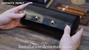 หนังแท้ กระเป๋าใส่นาฬิกา 3 เรือน(หนังวัวชั้นแรก+ในวัสดุหนังไมโครไฟเบอร์)กล่องนาฬิกา กล่องใส่นาฬิกาพกพา สไตล์เรโทร