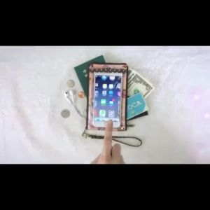 Uma hana Handphone Pouch with Wristlet  Water-proof handphone pouch - Women handphone bag