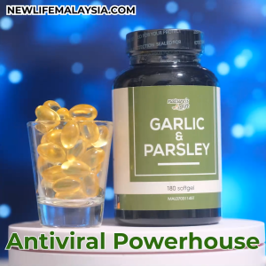 Garlic & Parsley Oil - Supports Heart Health Fights Colds & Cancer Antioxidant Boost 180 Softgels NewLife