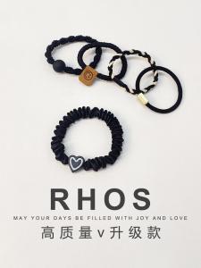 High Elasticity Adult Hair Ties New 2025 Stylish Leather Covered Hair Bands No Damage to Hair Versatile for All Ages