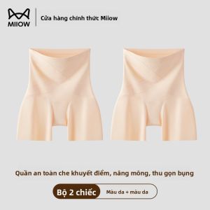 Quần an toàn MiiOW cho nữ làm bằng Ice Silk mỏng nhẹ nâng hông chống ánh sáng
