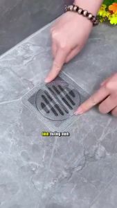 [HCM] Set 10 Miếng Lọc Rác Nhà Tắm Miệng Cống Thoát Nước Chặn Côn Trùng 10x10cm RIN -Joyee