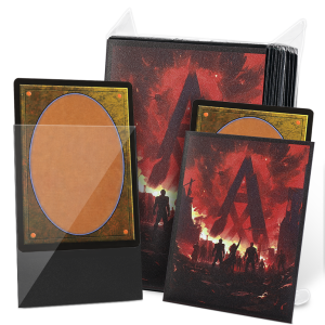 Card Sleeves -105PCS Matte Card Sleeves Clear Front & Anti-Slip Matte Back 66x91mm Standard Trading Card Sleeves for TCG