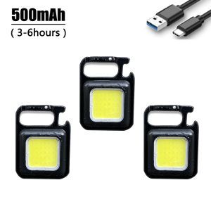 1/2/5pcs Mini COB Flashlight Multifunctional Portable Working Light Bright Pocket Lights For Outdoor Camping Fishing Hiking