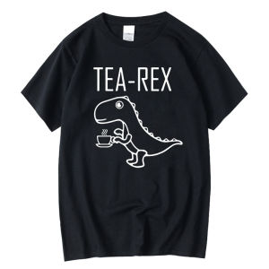 Summer Casual Mens T-shirt Top Quality Cotton Blend Cool Funny Dinosaur Design Printing O-neck For Men T-shirt Male Tee Shirts