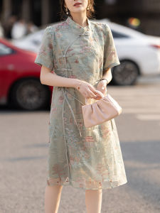 DAIXIANGFEIZI | Đầm A-line Vải Cotton Linen
