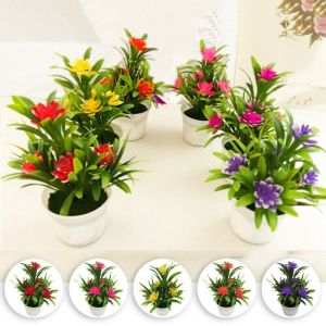 UUMIR Dining Room for Office Wedding Party Decortion with Pots Outdoor Decor Artificial Flower Fake False Plants