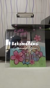Clipboard Papan Ujian Acrylic Folio Unicorn Panda Chick Bear