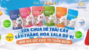 Sữa Chua Dê Việt Quất Sấy Thăng Hoa SALA Nguồn Sữa Nguyên Chất Tại Trang Trại Sạch Thơm Ngon Bổ Dưỡng Hộp 20g