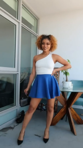 ROYAL BLUE SKORT FOR WOMEN HIGH WAIST  PALDA SHORT WITH INNER CYCLING TENNIS SKIRT RUNNING SHORTS