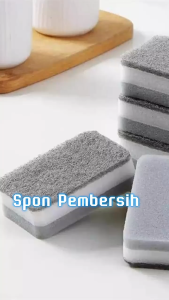 Sponge Busa 2 Sisi Serbaguna / Spons Cuci Piring Penghilang Kerak /  Busa Cuci Piring Dapur