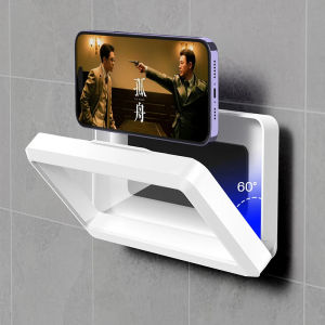 Phone Holder Bathroom Waterproof Home Wall for IPhone Case Stand Self-adhesive Touch Screen Phone Shell Shower Sealing Storage
