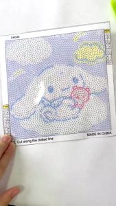 Set DIY Lukisan Berlian Kartun Kanak Kanak Perempuan Sanrio Kuromi Cinnamoroll Bahan Tampal Kreatif Sanrio Cinnamoroll Kuromi Diamond Painting Sticker Art Package Toy DIY Girl Cartoon 三丽鸥库洛米玉桂狗钻石画贴画材料包玩具儿童手工DIY女孩卡通 A119