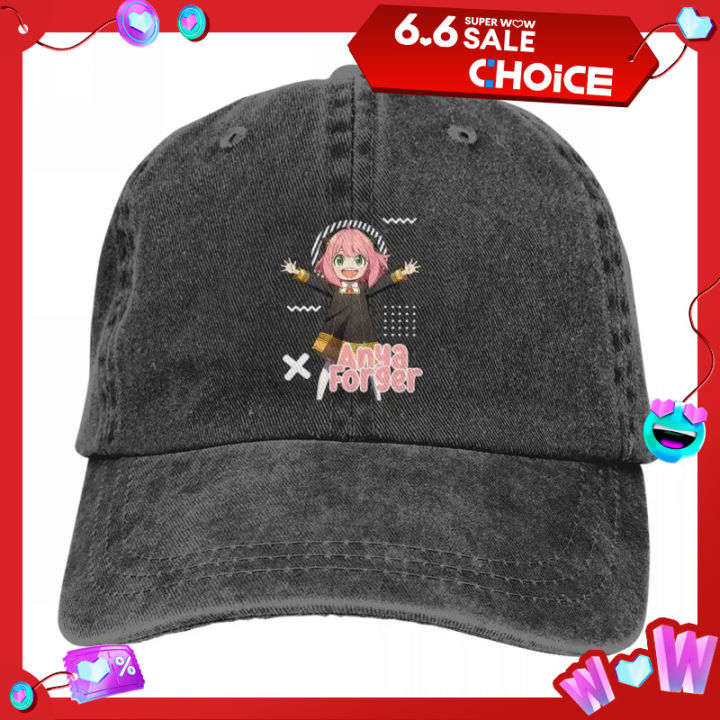 Summer Cap Sun Visor Anya Forger Cute Hip Hop Caps Spy x Family Anime ...