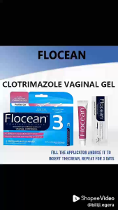 [3-Day Cure] Flocean Vaginal Antifungal Cream Combination Pack (3 Prefilled Applicators) Yeast Infection Treatment Effective Itch Relief Soothing Ointment Feminine Care Medicine (Gamot sa Pangangati ng Ari ng Babae / White Discharge / Odor) 5g
