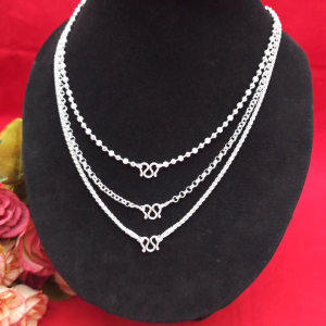 สร้อยคอเงิน คละเเบบ รวมลาย ความยาว 20 นิ้ว ชุบเงิน ดีไซส์สวย แฟชั่น ใส่ในชีวิตประจำวันได้ ใส่ไดทุกโอกาส งานสวย พร้อมส่ง