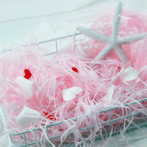 Shiny Natural Raffia Shredded Paper Decorative Wedding Fruit Gift Candy Box Paper Strip with Scraps Filler