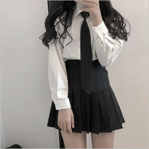 Loose Long Sleeve White Shirt Womens Style Japanese Sweet JK Uniform School Atmosphere Student Base Layer Top Trendy