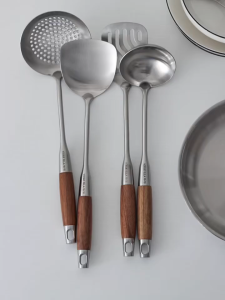 Kitchen Utensils Wok Spatula Iron Ladle Tool Set Cooking Kitchenware Stainless Steel Kitchen Tools