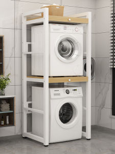 Washing Machine Stand Roll Drum Dryer Kitchen Dishwasher above Balcony Storage Rack Multi-layer Iron Metal Floor-mounted Organizer