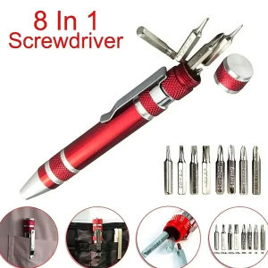 Multifunction 8 in 1 Mini Aluminum Precision Pen Screw Driver Screwdriver Set Repair Tools Kit for Cell Phone Hand tool Set