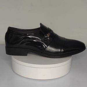 Prikol Murah Import Keren Klasik Sepatu Cowok Pantofel Pria Full Hitam Pria Slop Formal Slip On Kerja Kantor Tanpa Tali Kuliah 068