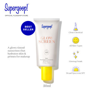 Supergoop! Glowscreen Broad Spectrum Sunscreen SPF 40 PA+++ | Glowy Tinted Sunscreen | Primer