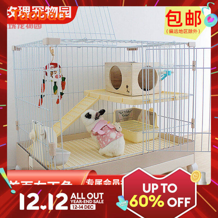 Rabbit Cage Automatic Dung Cleaning Rabbit Cage Household Extra Large