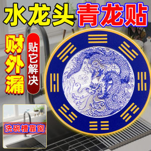 Qinglong Brand Self-Adhesive Metal Decorative Plaque for Sink Faucet Washing Machine in Southwest Corner Bathroom Drain in Southeast Corner