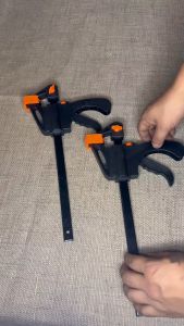 Woodworking Clamp F Hard Quick Release Ratchet Speed Squeeze Clip Kit Long Carpenter Set Nylon Gadget Work Bar Hand Tool 4inch