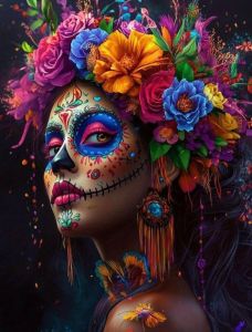 KAYOU | Oil Painting By Numbers Color Floral Headpiece Art DIY Number Drawing Canvas Pictures By Numbers Home Decor Large Size