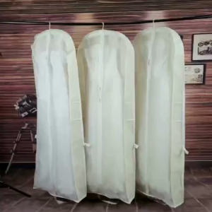 180cm Clothes Storage Bag Dustproof Wedding Dress Gown Protector Foldable With Zipper