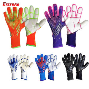 [New+COD]ถุงมือผู้ประตู ถุงมือฟุตบอลซิลิโคนมืออาชีพ ถุงมือฟุตบอลระบายอากาศกันลื่น ป้องกันนิ้วถุงมือผู้รักษาประตูผู้ใหญ่วัยรุ่น