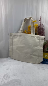 anvas Tote Bag 12oz A3 Premium Shopping Bag Sekolah Tuisyen Beg Tuition Beg Tangan Wanita