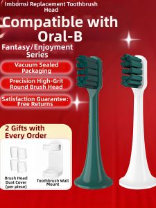 Lebooo LEBOND Electric Toothbrush Head Replacement Soft Bristle Deep Cleaning Standard Design Nylon Brushes Suitable for Imbomsi