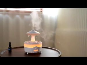 REMOTE LED Air Purifier Humidifier Essential Oil Diffuser Aroma Aromatherapy Color Lamp USB Cable Aroma Diffuser Home & Office Humidifier