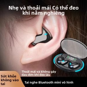 Tai Nghe Bluetooth Không Dây Mini X55 Có Mic Gọi HD Chống Nước Kiểu Nhét Tai Âm Thanh Nổi TWS Tai Nghe Ngủ Với Chất Liệu Nhựa Động