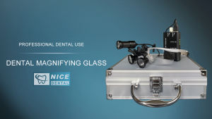 NCEDEN Dental Medical Binocular Loupes Surgical Magnifier with Headlight LED Light 5W 320-420mm Optical Lens for Dental Surgery